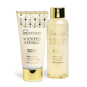 IDC Institute Scented Bath Gold Mini Bathtub Mandarin & Grapefruit 2pcs